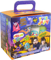 Tuban - Tubi Jelly set met 6 kleuren en klein aquarium – monsters