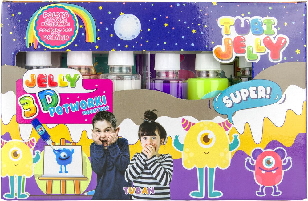 Tuban - Tubi Jelly set 6 kleuren - Monsters