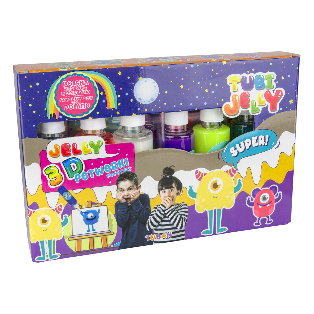 Tuban - Tubi Jelly set 6 kleuren - Monsters