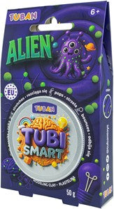 Tuban - Tubi Smart kneedmassa Alien met gele bolletjes