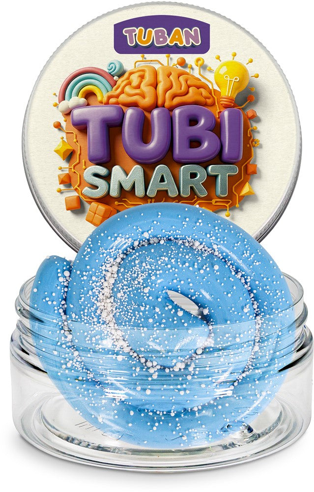 Tuban - Tubi Smart kneedmassa hemelsblauw met witte bolletjes