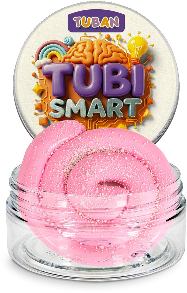 Tuban - Tubi Smart kneedbare massa melkroze met witte bolletjes