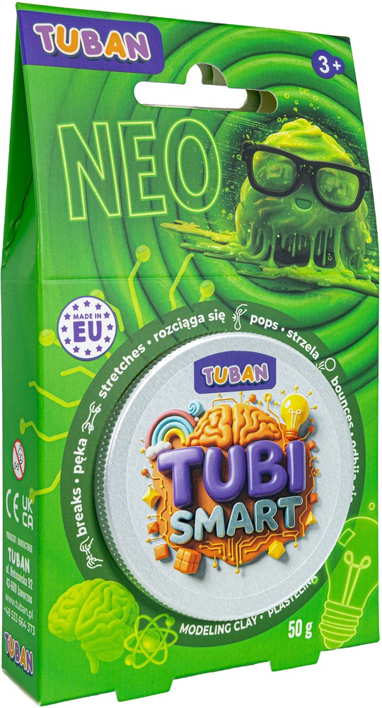 Tuban - Tubi Smart kneedmassa neongroen