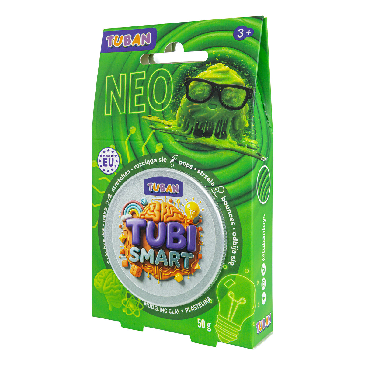 Tuban - Tubi Smart kneedmassa neongroen