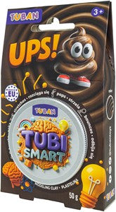 Tuban - Slimme kneedmassa UPS! - bruin met glitter