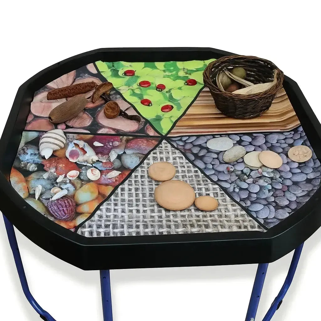 Tuff Tray 70cm Speelmat - Vilten Mat Natuurlijke Texturen (60×60 cm)