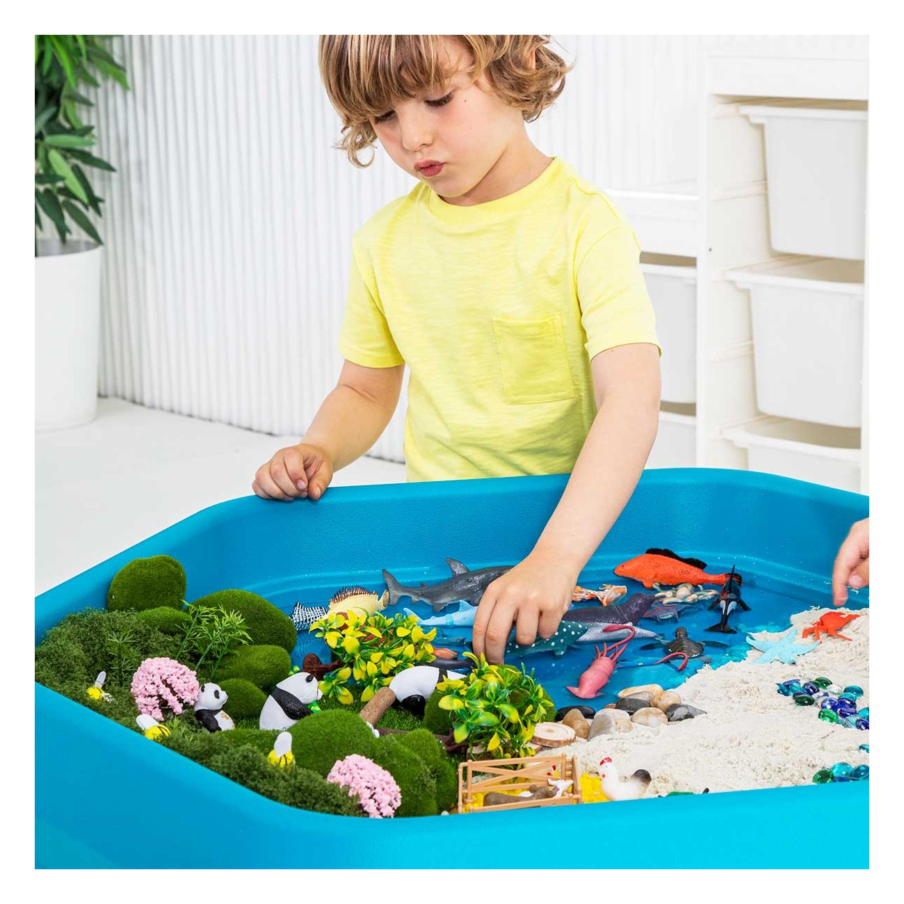 Amaya - SET Tuff Tray 100 cm en onderstel - zeshoekig