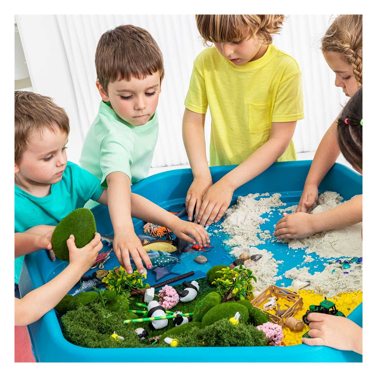 Amaya - SET Tuff Tray 100 cm en onderstel - zeshoekig