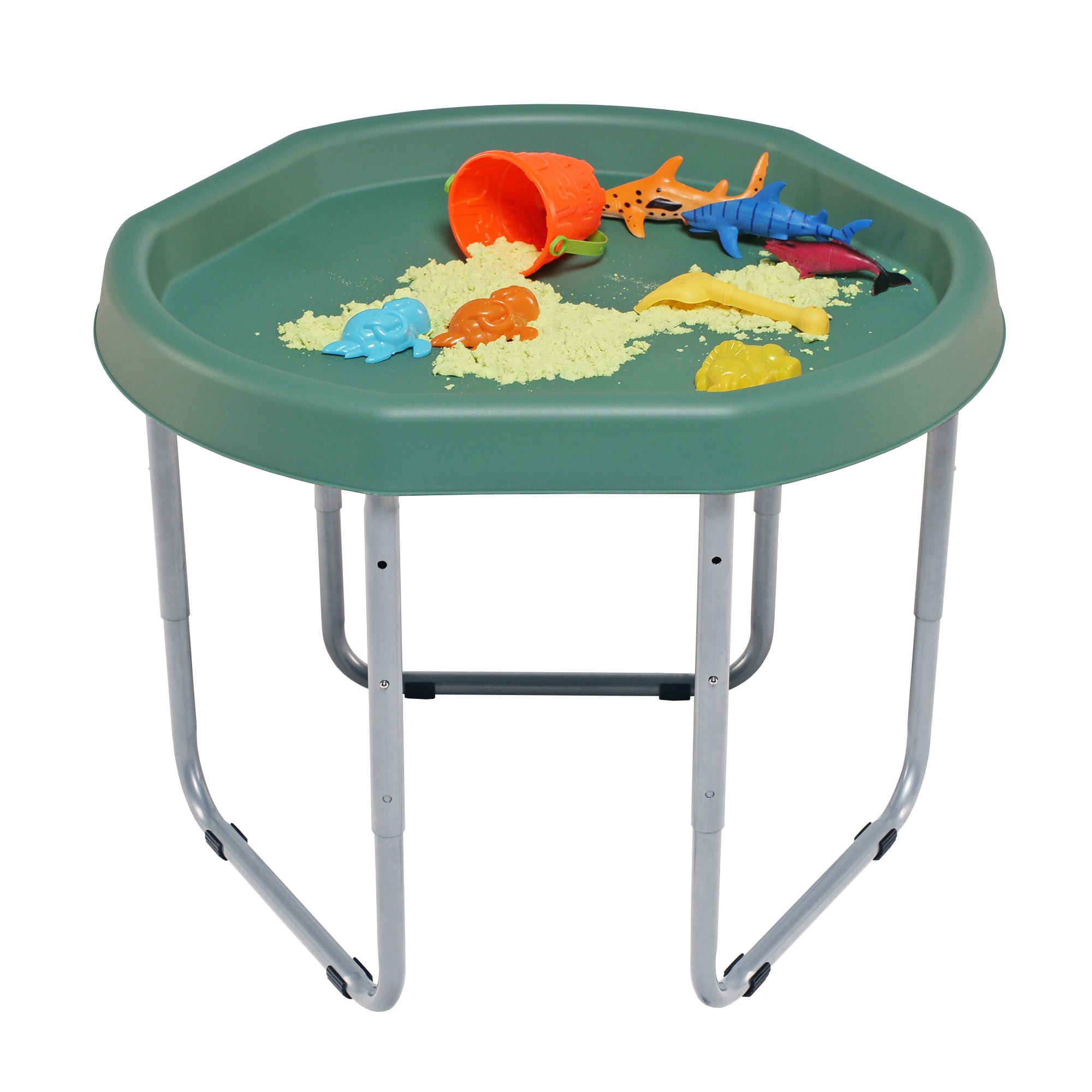 Tuff Tray activiteitentafel jungle groen - zeshoekig Hexacle - 90 cm met onderstel