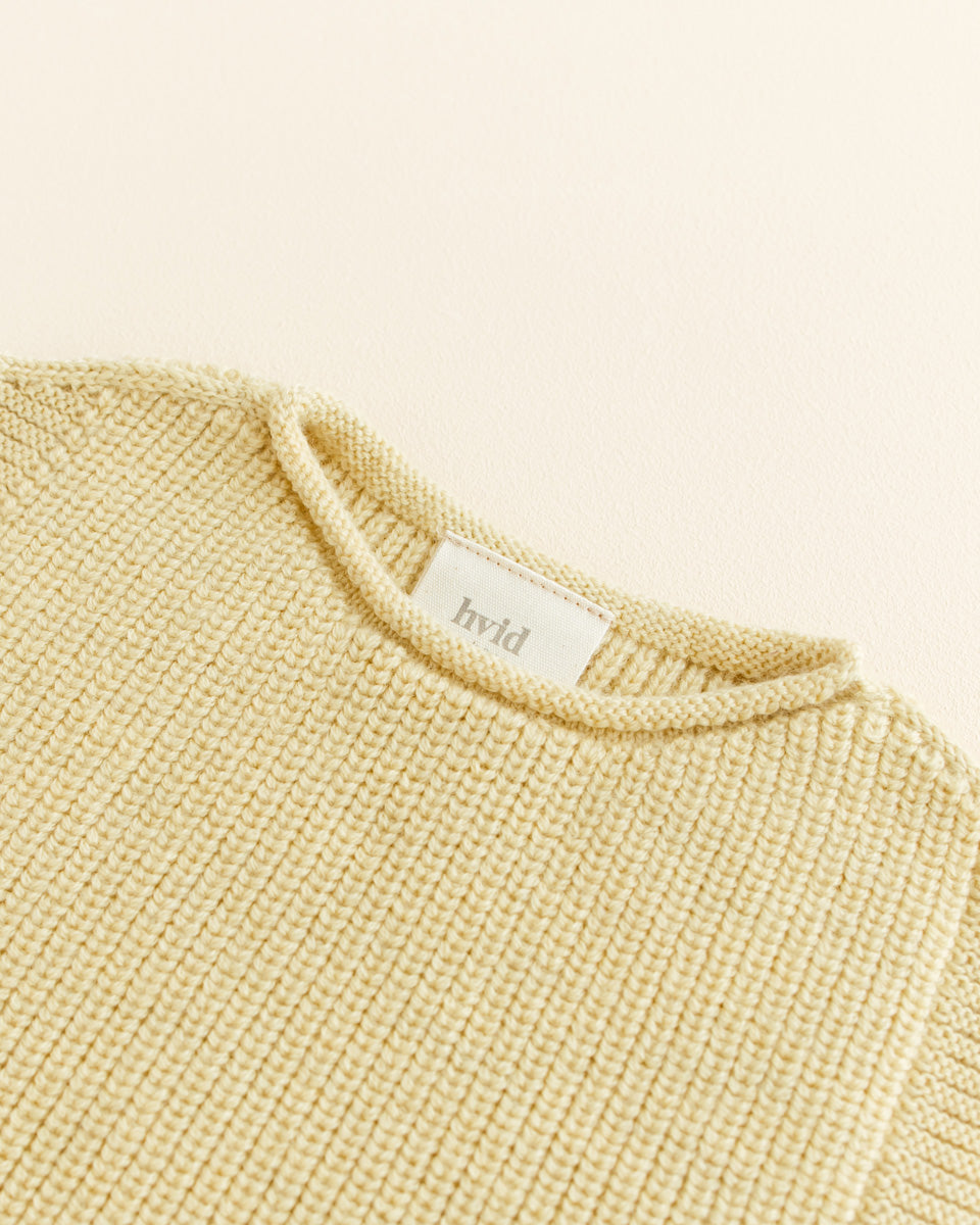 Hvid - Vest Harvey Light Yellow - 100% merinowol