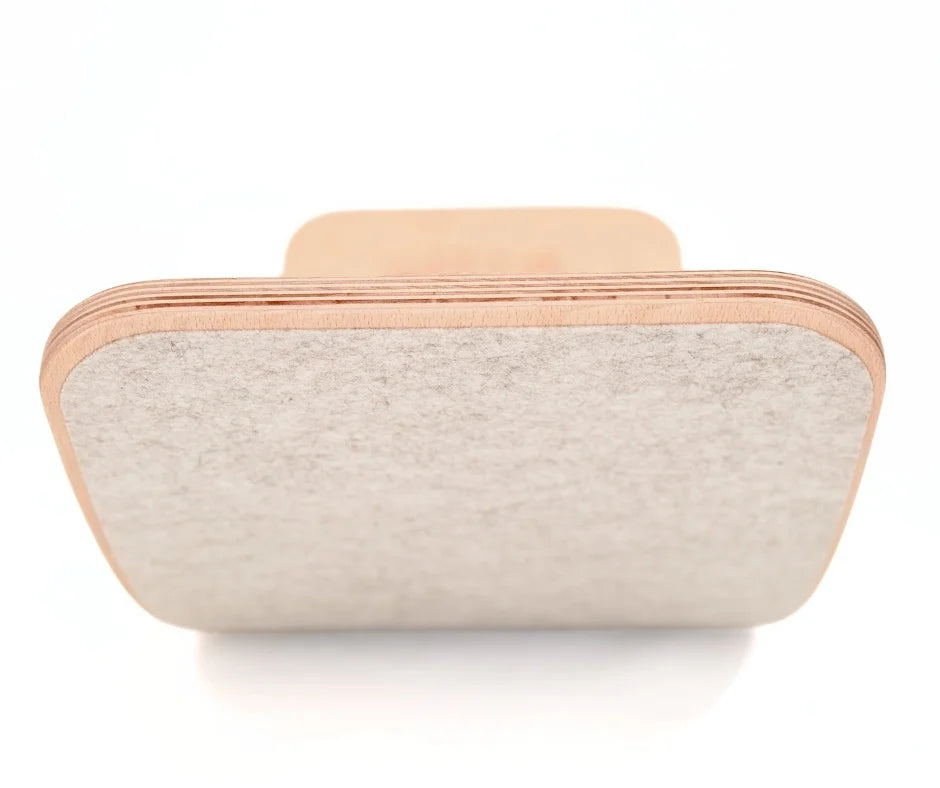 Wobbel Original - Blank gelakt met vilt - Wooly Woolfelt