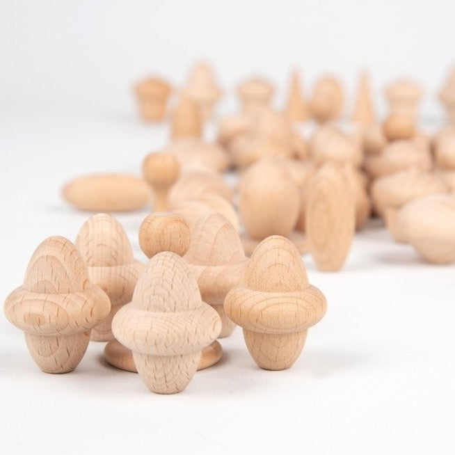 TickiT - Houten schatten klein - 120 stuks