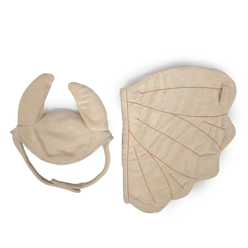 ByAstrup - Zadeldek en mutsje crème