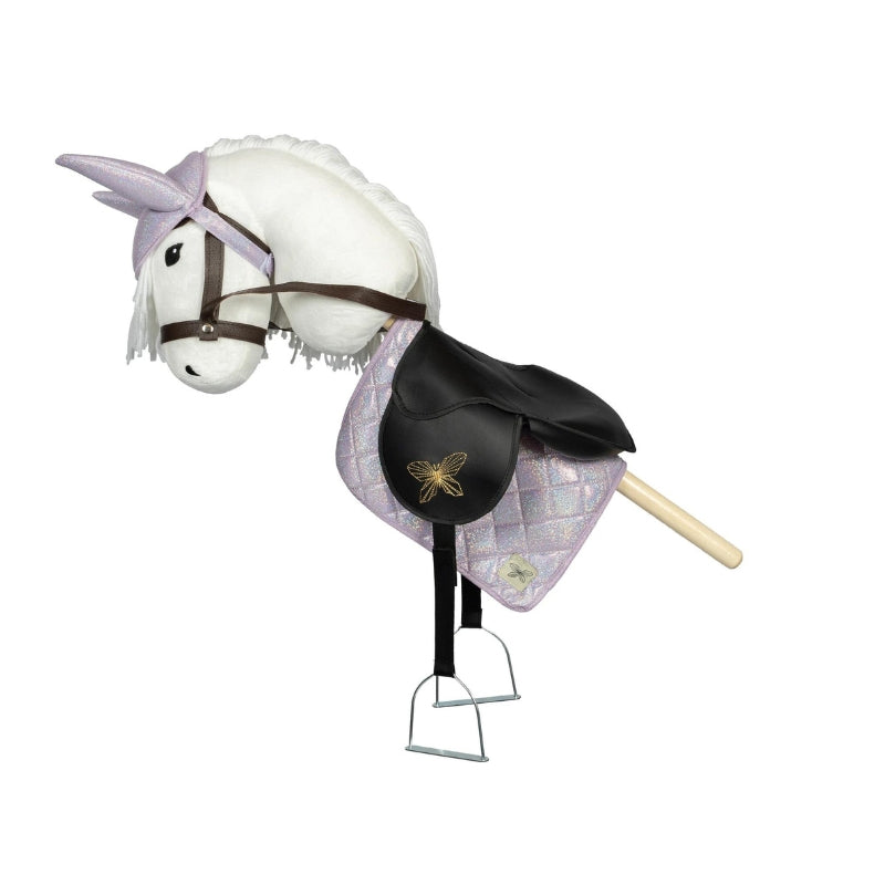 ByAstrup - Zadeldek en muts voor stokpaard - Paars