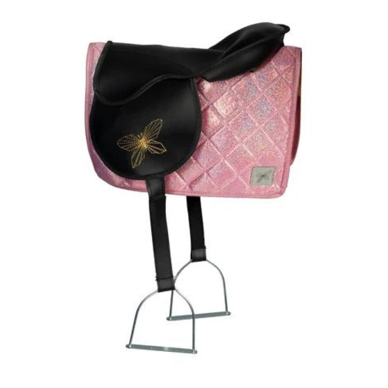 ByAstrup - Zadeldek en muts voor stokpaard - Roze