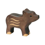 Holztiger - Houten Dieren - Wild zwijn baby 7 cm