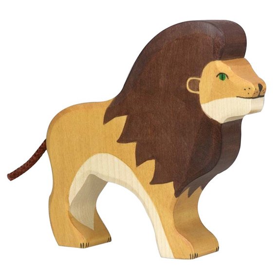 duurzame Houten Leeuw 15 cm