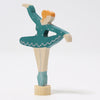 Afbeelding laden in Galerijviewer, Houten Steker Ballerina turquoise - Grimm&#39;s