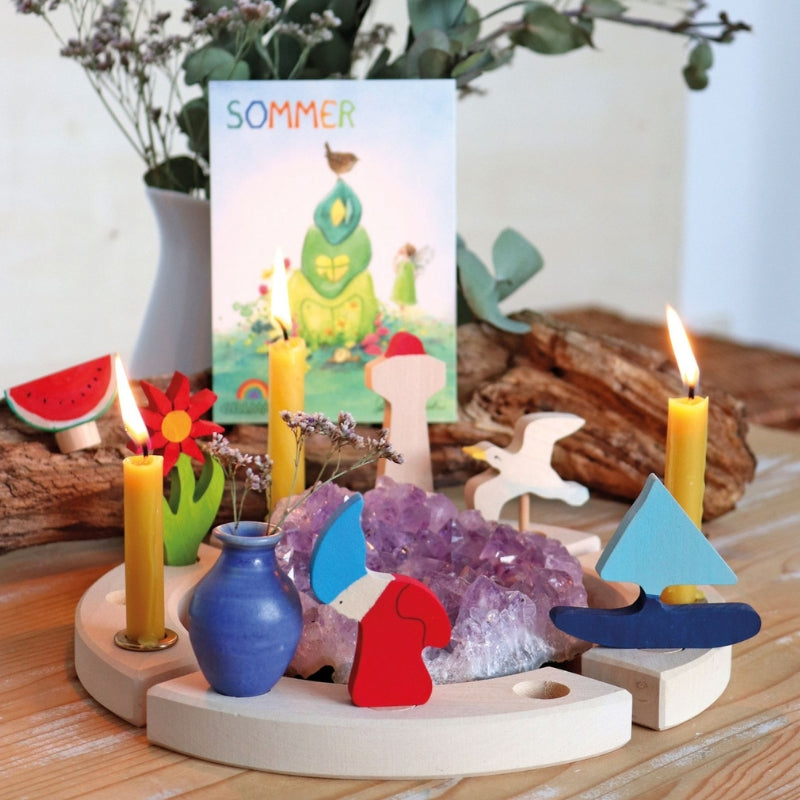 Grimm's - Houten Steker dwerg-winter - Grimm's