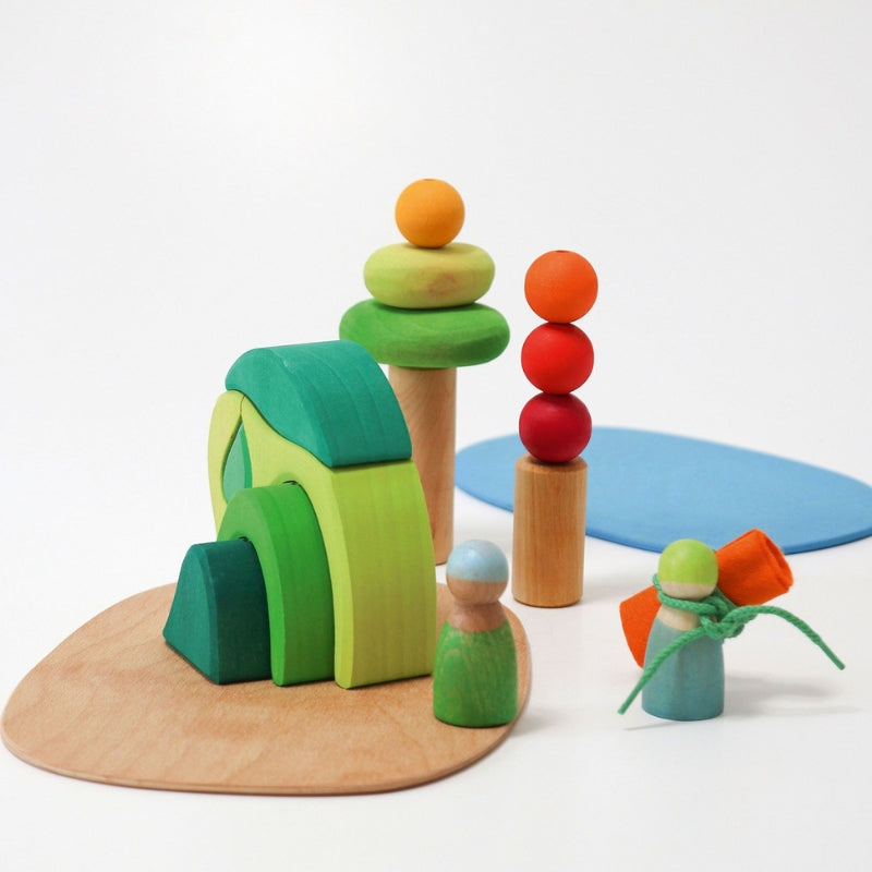 Grimm's-Small world play-spelen in het bos-(20-delig)