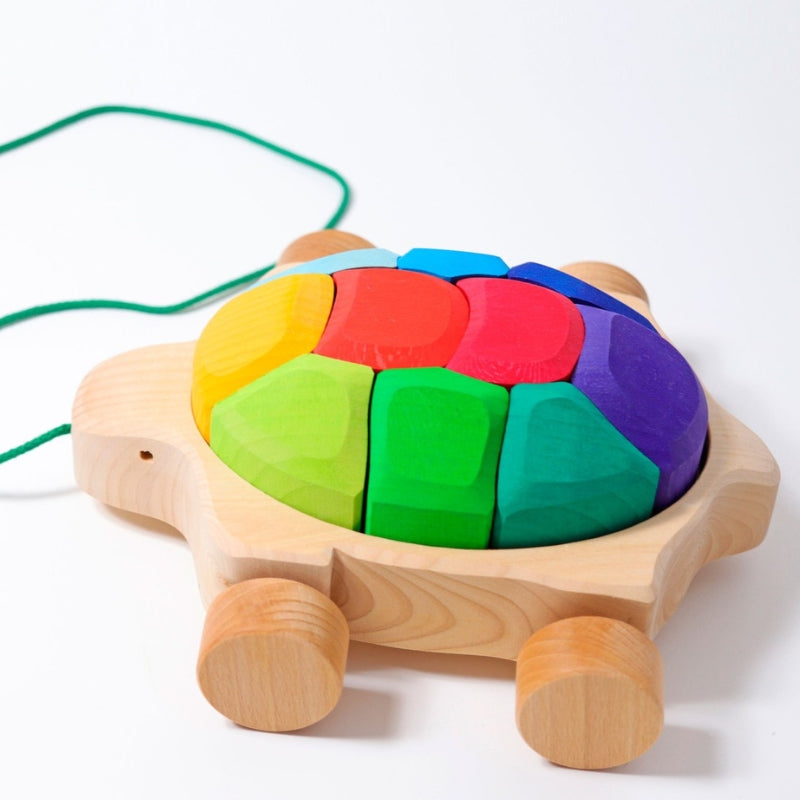 Grimm's - Trekdier Schildpad met puzzel (1+) Grimm's