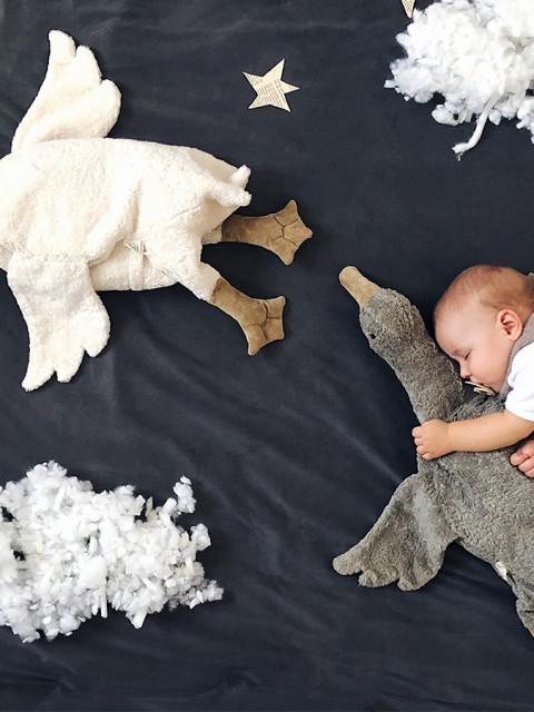 Senger Naturwelt Knuffel Warmtekussen spelt | Goose Gans Large White