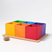 Grimm's - Houten sorteerbakken  (6 stuks) klein