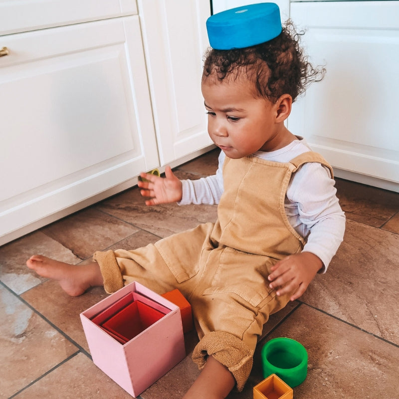 Grimm's - Houten Stapel Bakjes Lollipop 5 stuks