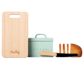 Maileg - Broodset - Broodbox, broodplank, brood en broodmes