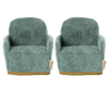 Afbeelding laden in Galerijviewer, Maileg - Twee velours stoelen (muizen) voor bij poppenhuis