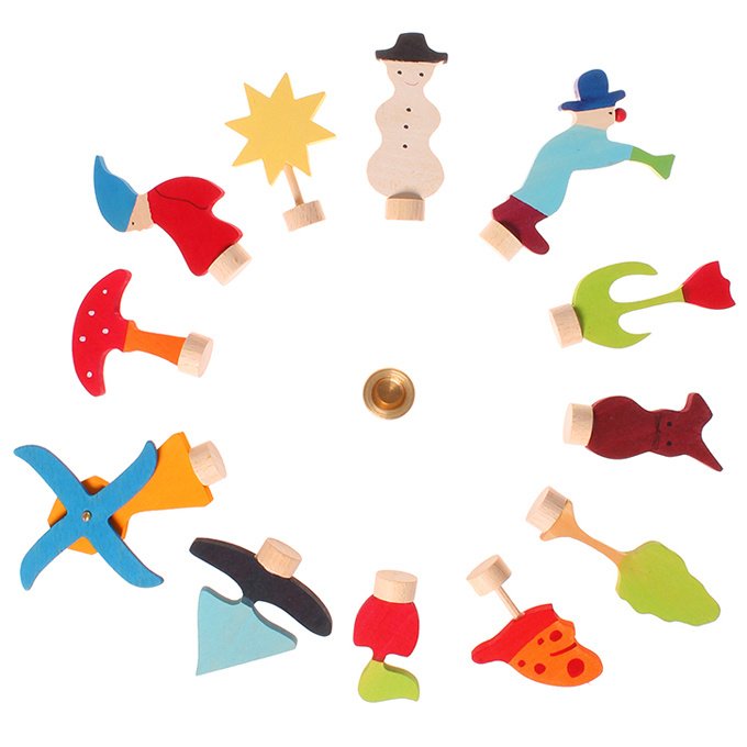 Grimm's - Houten Stekerset 4-seizoenen (12 stuks)