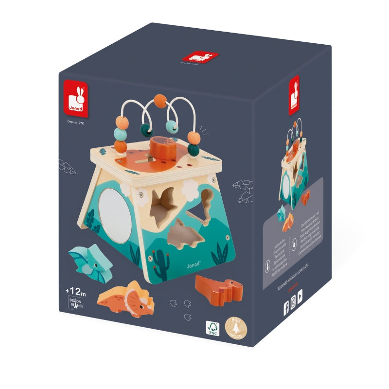 Janod - Houten activiteitenblok Dino Vulkaan (1+)