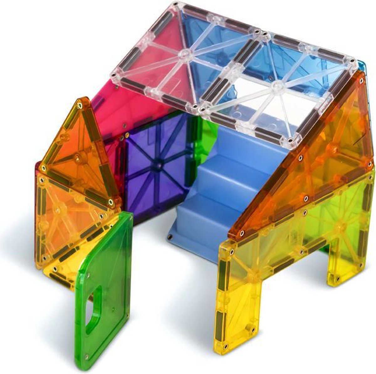 Magna Tiles - 28 stuks House Clear Colors - Constructiespeelgoed