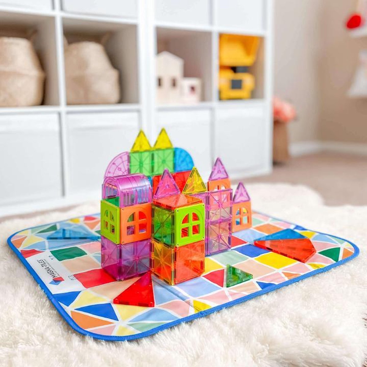 Magna Tiles - Opbergdoos + speelkleed