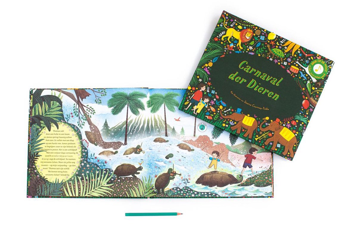 Boek met muziek - Carnaval der dieren - Jessica Courtney-Tickle (vanaf 4 jaar)