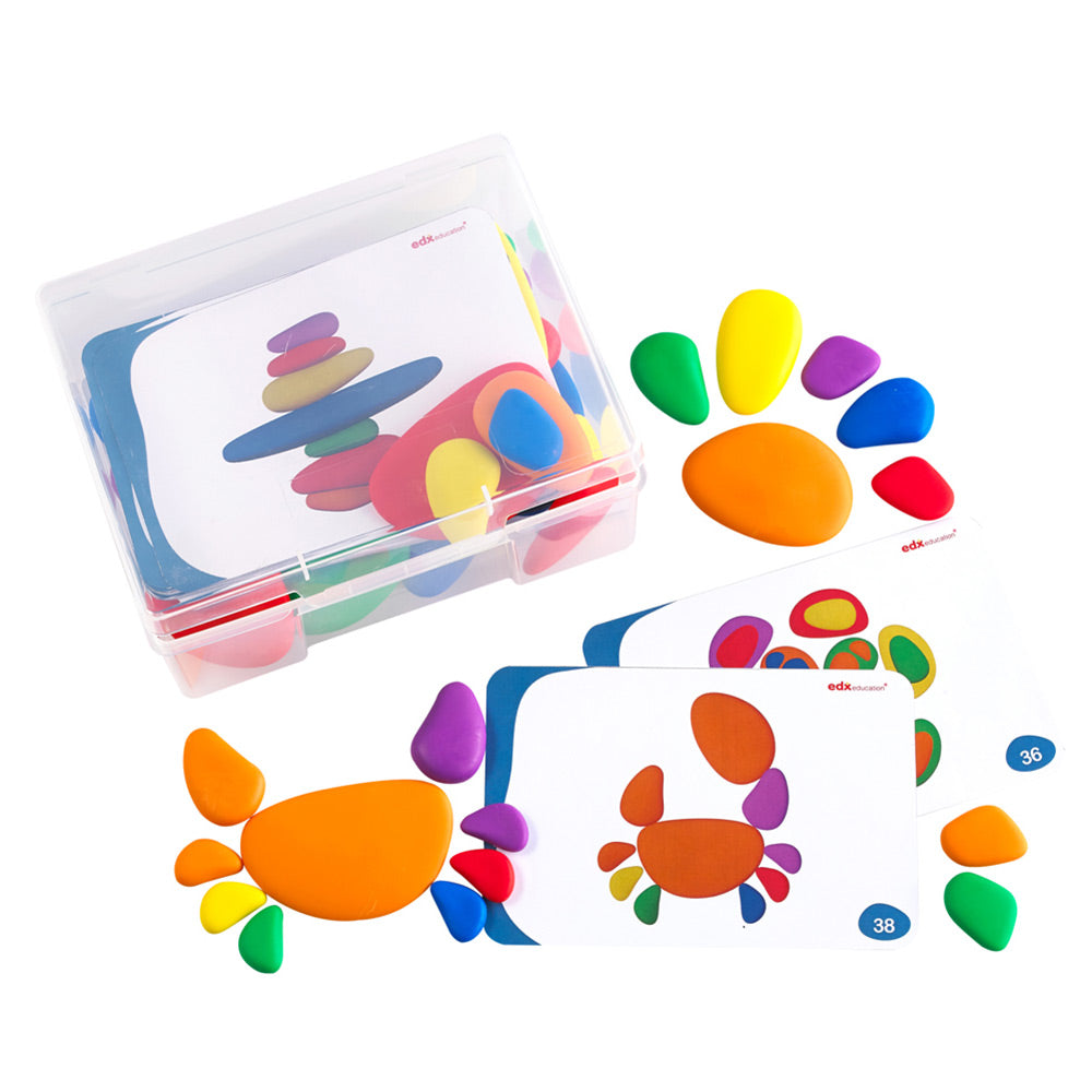 EDX - Regenboog Stenen - Rainbow Pebbles (36 stuks)