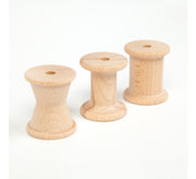 Grapat - 3 houten klosjes-rolletjes - Grapat
