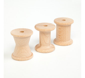 Grapat - 3 houten klosjes-rolletjes - Grapat