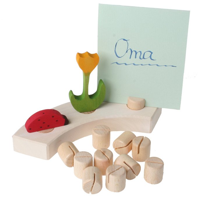 Grimm's - Houten Steker Kaartenhouder (10 stuks)