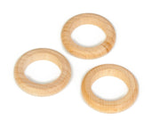 Grapat - Houten ringen - Naturel (3 stuks) - Grapat