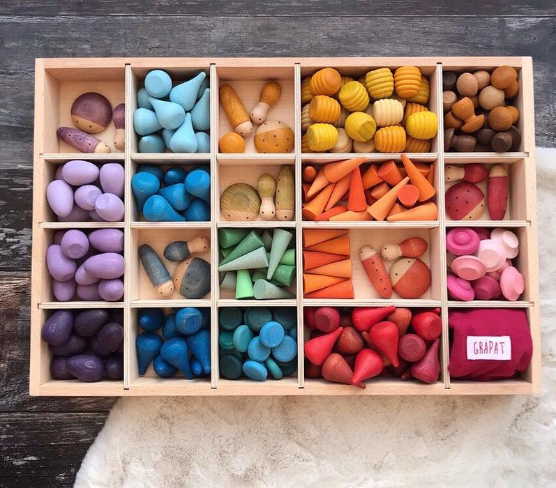 Grapat - Houten Tinker Tray Sorteerbak