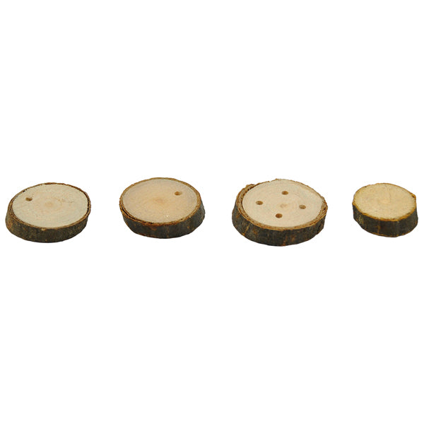 Eduplay - 1kg houten schijven circa 55 stuks | Ø 3-5 cm dikte is 0,5cm