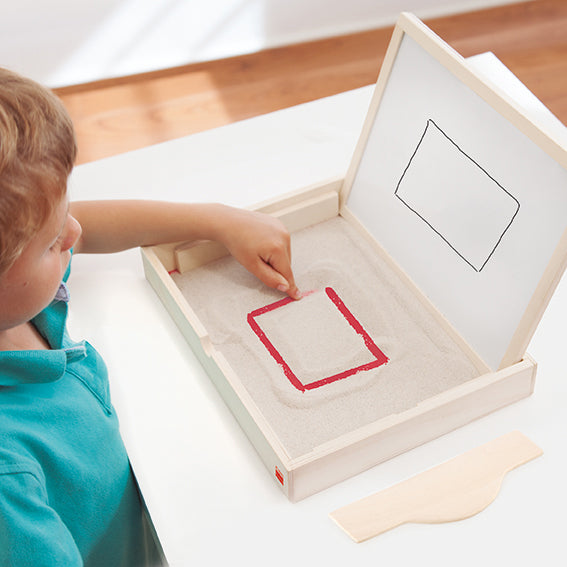 Akros - XL Montessori Zand en Magneet tafel (learning tray) A2