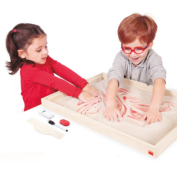 Akros - XL Montessori Zand en Magneet tafel (learning tray) A2