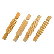 Eduplay - 4 Houten deegrollers met patronen