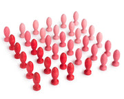 Grapat - Mandala - Bloemblaadjes (rood) 36st - Grapat