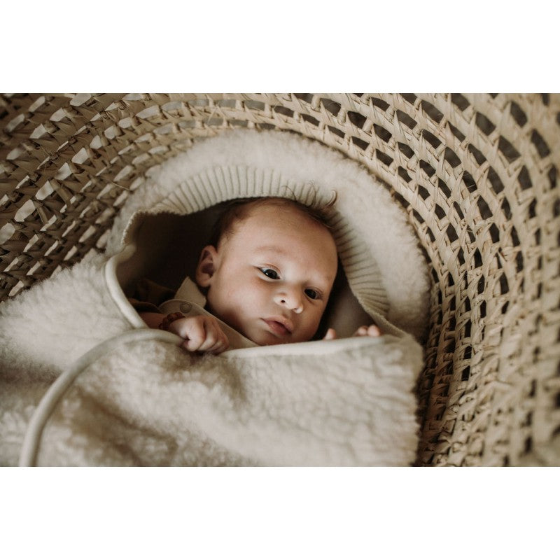 Alwero - Wikkeldeken Wingy Uni Beige - 100% wol