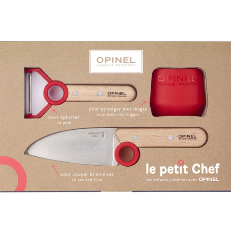 Kinderkeukenset, Opinel Le Petit Chef, 3-delig - Opinel