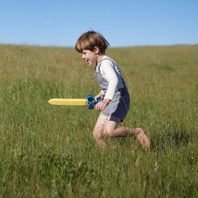 Zacht speelzwaard blauw handvat - Sarah's Silks