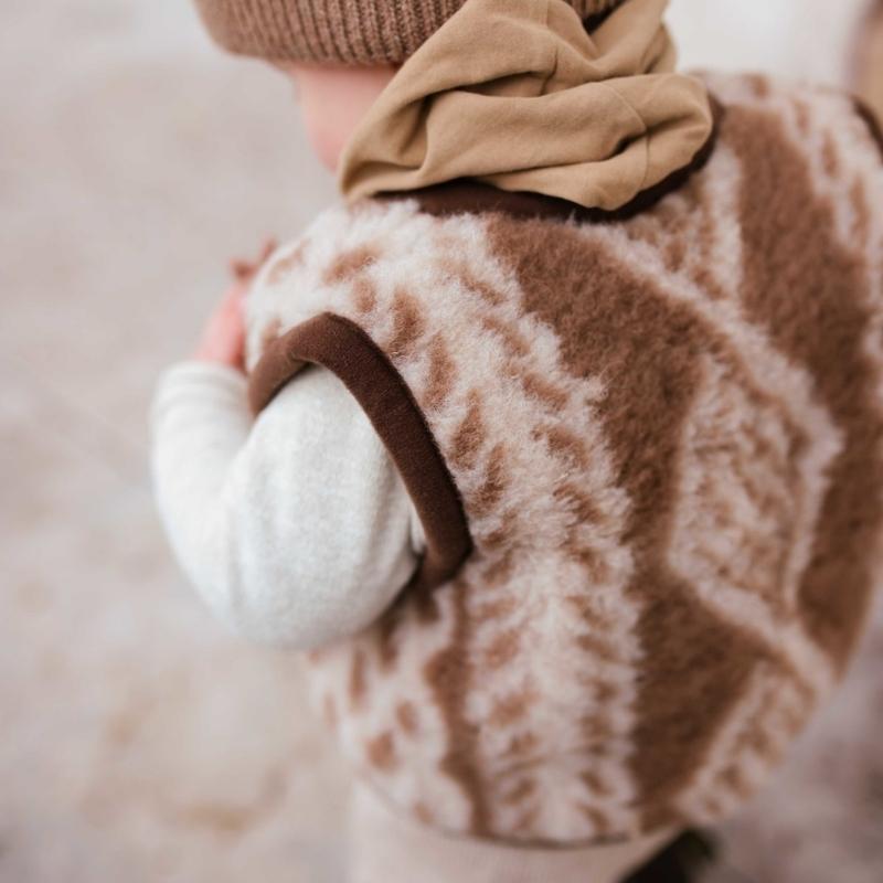 Alwero Jr - Limited Bodywarmer Alpen Aran - 100% wol